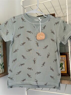 NWT City Mouse Lizard-Print Tee 3yr